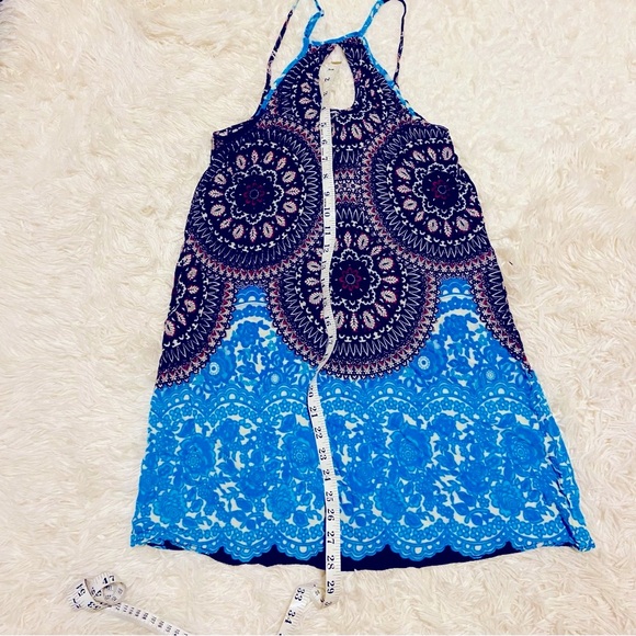 Mandala Print Mini Slip Dress 32 in bust - Picture 7 of 7